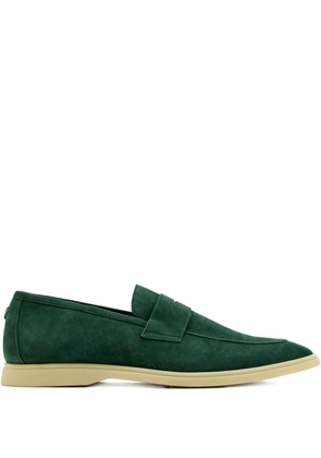 Bougeotte Loch penny suede loafers - Green