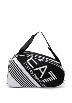 Ea7 Emporio Armani logo-print padel racket backpack - Black