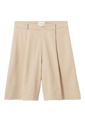 Claudie Pierlot belt-loops pleated shorts - Neutrals