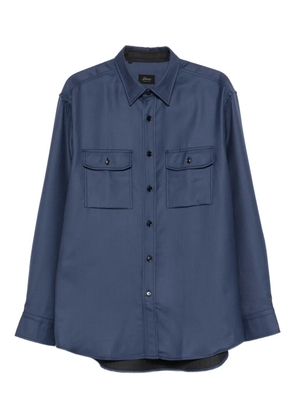 Brioni flap-pockets shirt - Blue