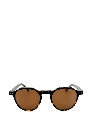 Lesca Icon round-frame sunglasses - Black