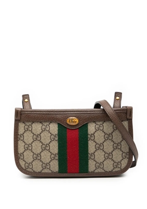 Gucci Pre-Owned 2016-2026 GG Supreme Web Ophidia crossbody bag - Brown