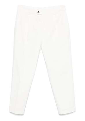 Eleventy tapered trousers - White