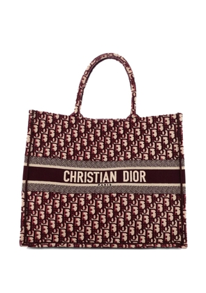 Christian Dior Pre-Owned Book Oblique Canvas Large tote bag - Red