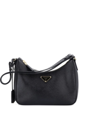Prada Pre-Owned Re-Edition Hobo Saffiano Leather Mini shoulder bag - Black