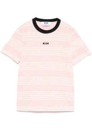 MSGM striped T-shirt - Pink