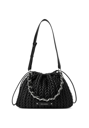 Karl Lagerfeld medium K/Weave shoulder bag - Black