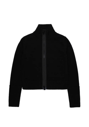sacai zip-up cardigan - Black