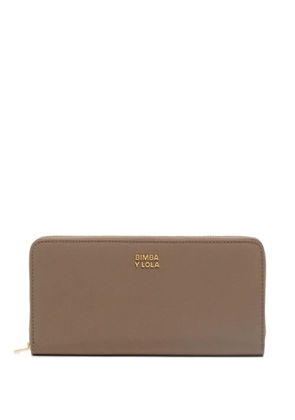 Bimba y Lola large logo-lettering wallet - Brown