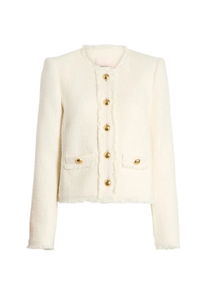 Cinq A Sept Christie fringed button jacket - Neutrals
