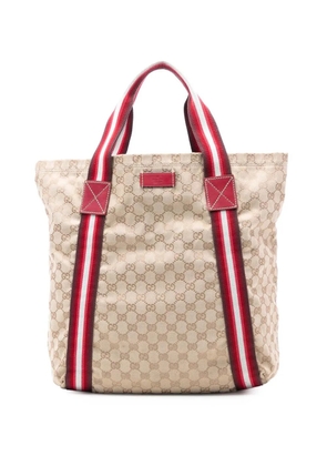 Gucci Pre-Owned 2016-2025 GG Canvas Web tote bag - Brown