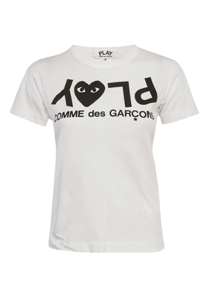 Comme Des Garçons Pre-Owned heart-logo T-shirt - White