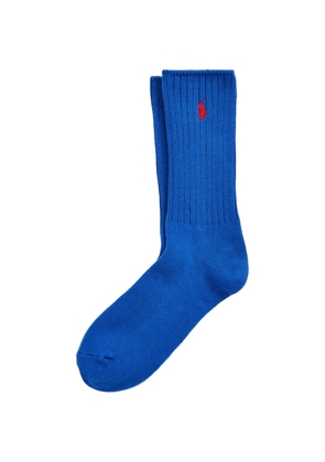 Polo Ralph Lauren ribbed logo socks - Blue