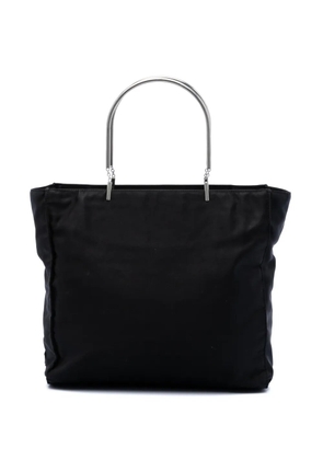 Prada Pre-Owned 2000-2013 Tessuto Metal Handle Bag tote bag - Black