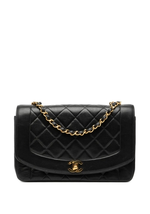 CHANEL Pre-Owned 1996-1997 Medium Lambskin Diana Flap crossbody bag - Black