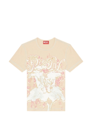 Diesel T-Brenda graphic-print T-shirt - Neutrals