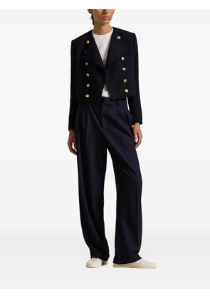 Polo Ralph Lauren double-breasted gold-button cropped jacket - Black