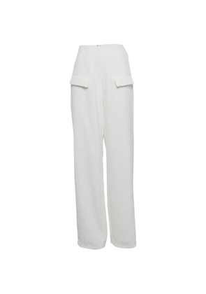 ODD MUSE crepe high-rise trousers - White
