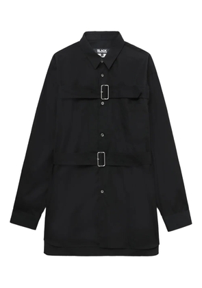 Black Comme Des Garçons buckled cotton shirt
