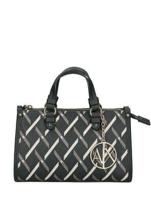 Armani Exchange logo charm tote bag - Green