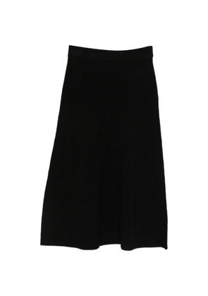P.A.R.O.S.H. elastic-waist textured skirt - Black