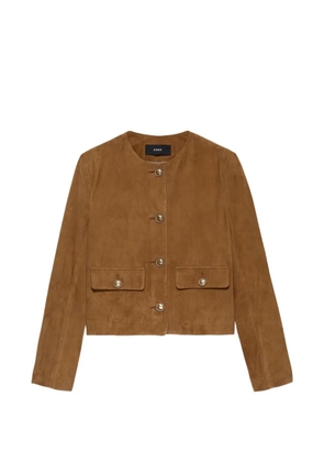 Arma Lorenne collarless jacket - Brown