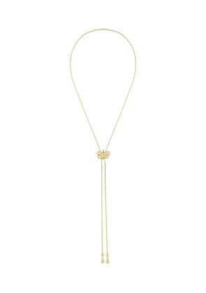 Susan Caplan Vintage 1980 butterfly lariat necklace - Gold