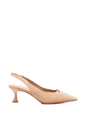 Santoni suede pumps - Neutrals
