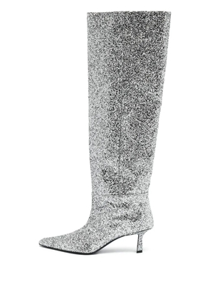 Pre-Owned Alexander Wang 2024 60mm glitter boots - Grey