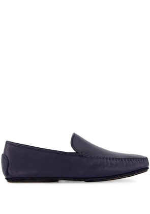 Manolo Blahnik Mayfair leather loafers - Blue