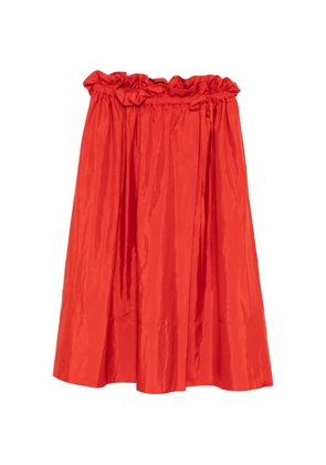 Jil Sander ruffled skirt - Red