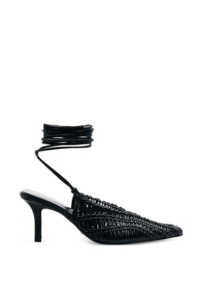 Patrizia Pepe wraparound heels - Black