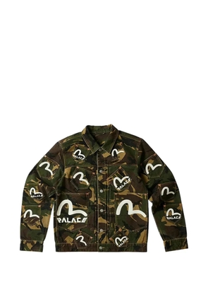 Palace x Evisu Type One denim jacket - Green