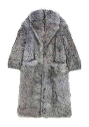 Blumarine long fur coat - Grey