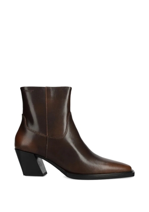 VAGABOND ALINA square-toe leather boots - Brown