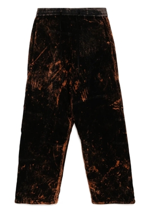 Stain Shade cotton track pants - Brown