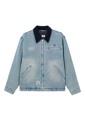 FINGERCROXX corduroy collar jacket - Blue