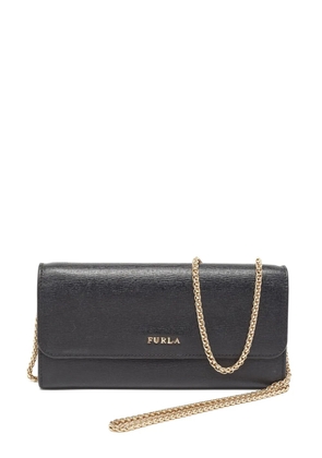Furla Babylon chain leather wallet - Black