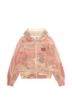 AAPE BY *A BATHING APE® camouflage hoodie - Pink
