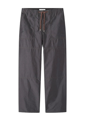 Lanvin drawstring cotton trousers - Grey