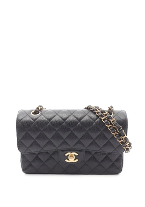 CHANEL Pre-Owned 2021-2025 Small Classic Caviar Double Flap shoulder bag - Black