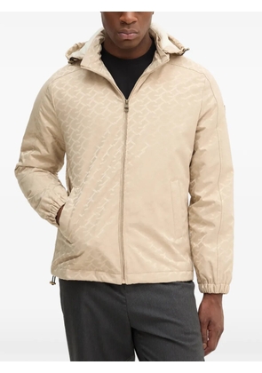 GUESS USA hooded patterned jacket - Neutrals