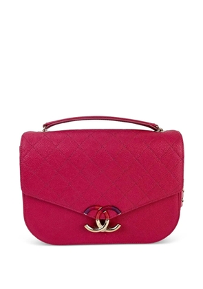 CHANEL Pre-Owned 2017-2018 medium Paris-Cuba quilted tote bag - Pink