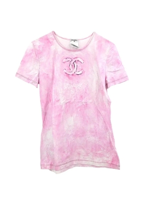 CHANEL Pre-Owned 2009 logo-print T-shirt - Pink