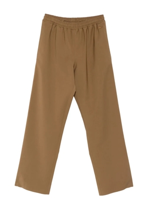 Lacoste elasticated-waistband trousers - Brown