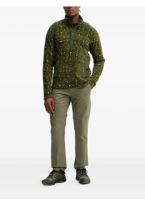 Haglöfs Mora button-down patterned sweatshirt - Green