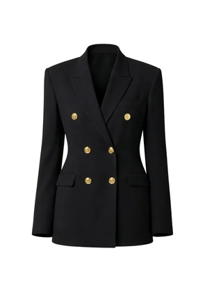 Elisabetta Franchi double-breasted button blazer - Black