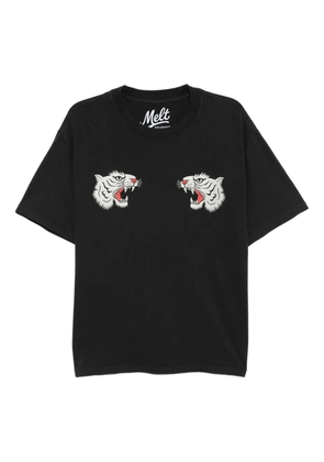 Melt tiger graphic T-shirt - Black