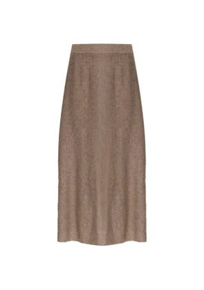 Lisa Yang high waist skirt - Brown