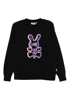 CHOCOOLATE embossed-graphic cotton sweatshirt - Black